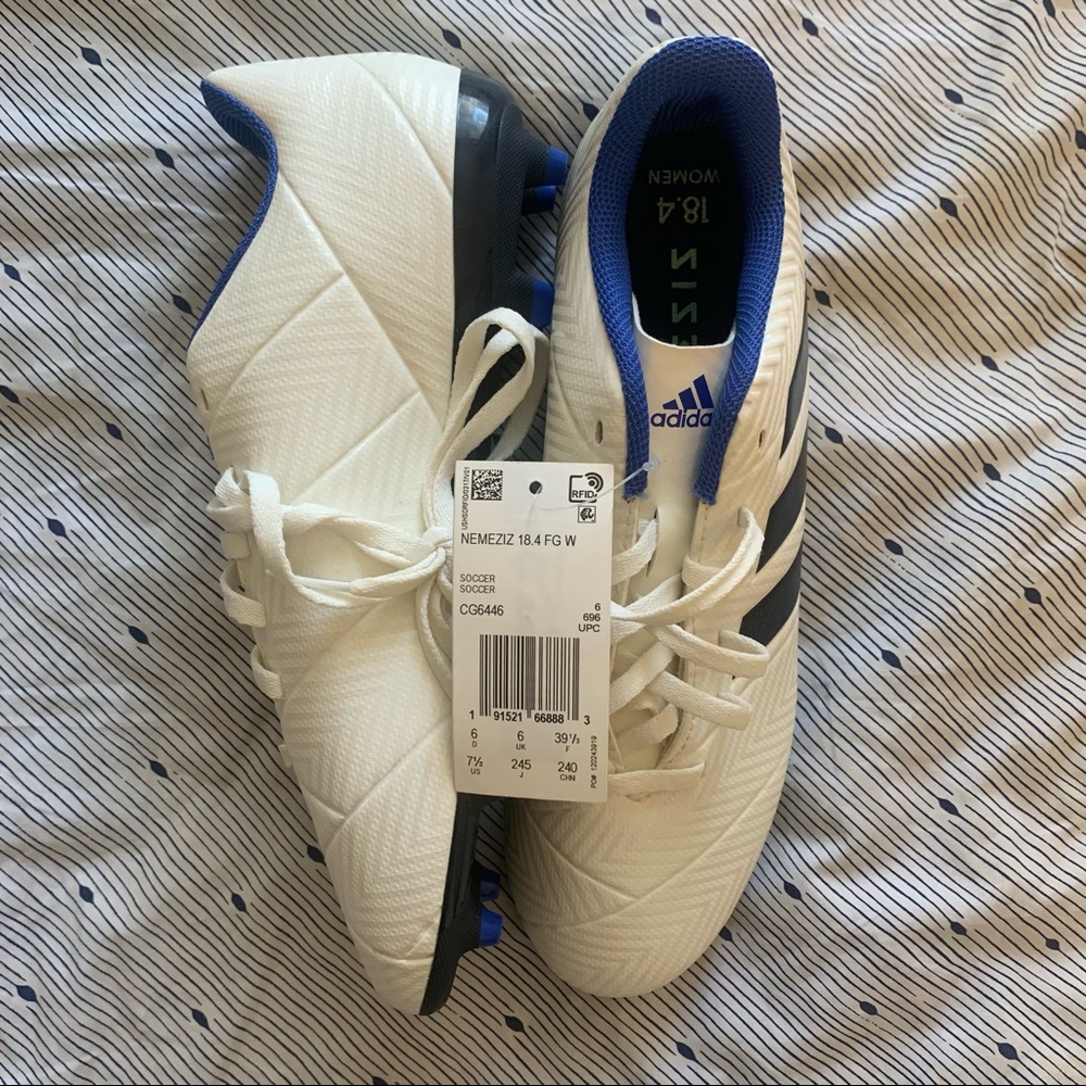 NWT 7.5 Adidas Soccer Cleats or Shin Guards